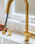 Pull Down Kitchen Faucet - Brasspure