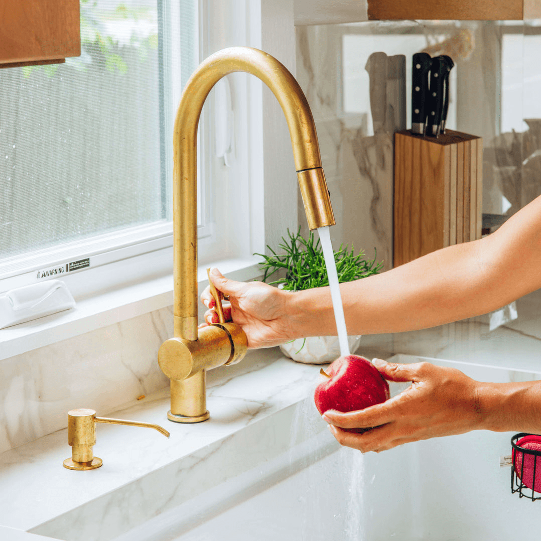 Pull Down Kitchen Faucet - Brasspure