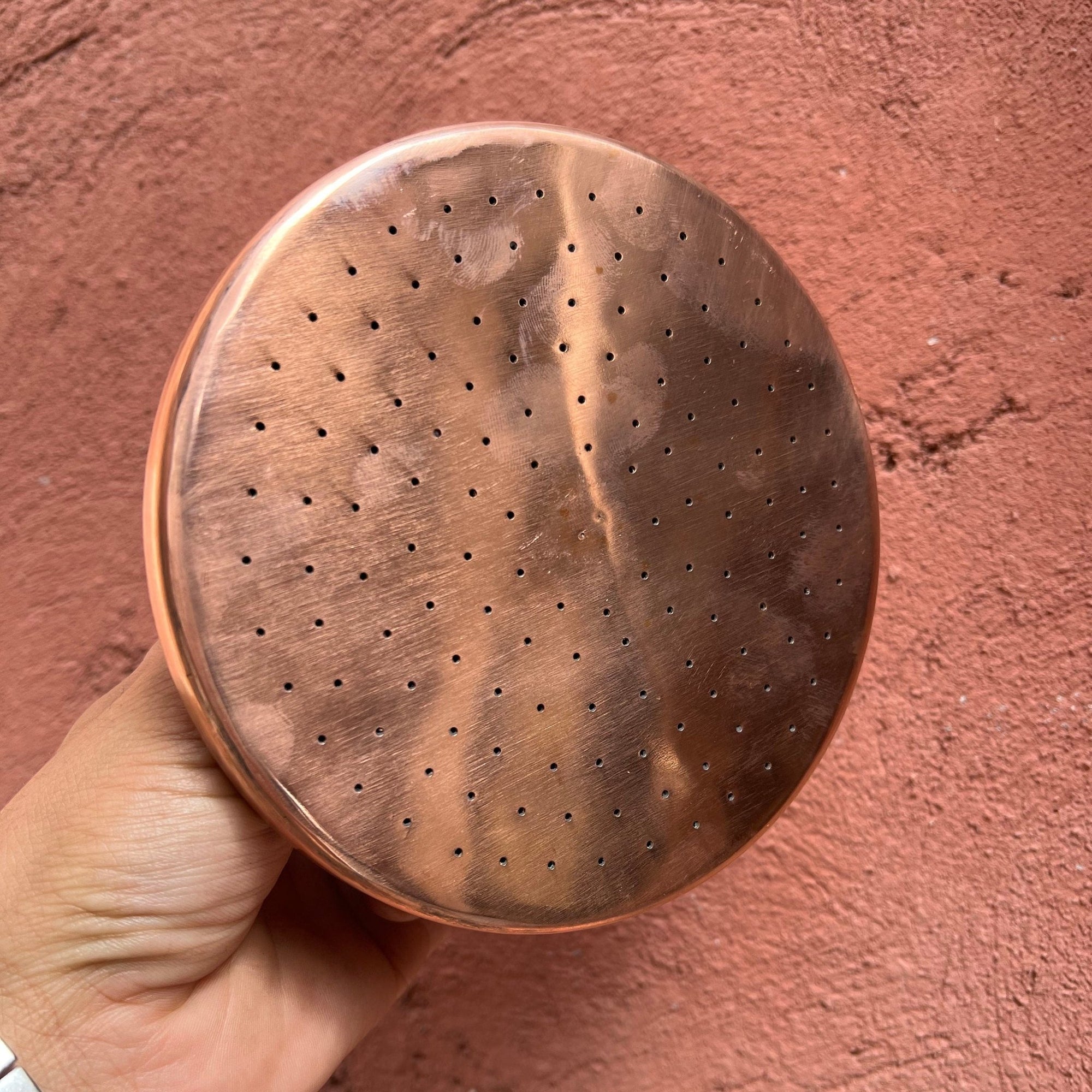 Raw Copper Shower Head, Antique Copper shower head - Brasspure