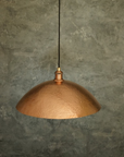 Solid Copper Pendant Light - Hammered Copper Pendant ligh