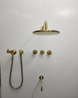 Solid Brass Exposed Shower Set - Brasspure