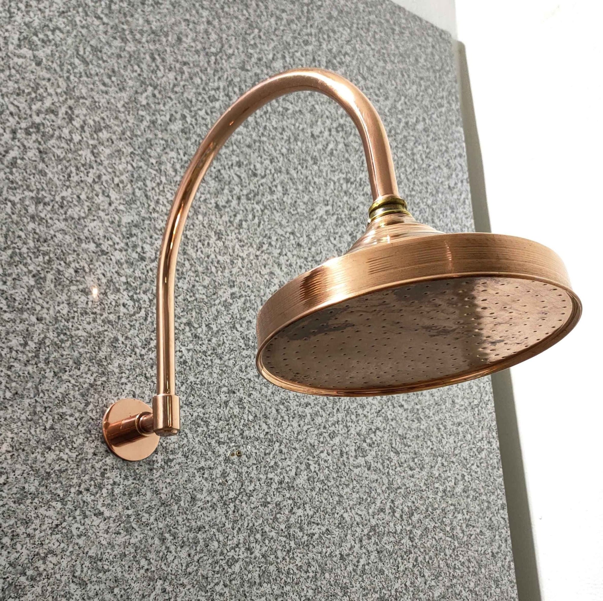 Solid Copper Dome Showerhead - Brasspure