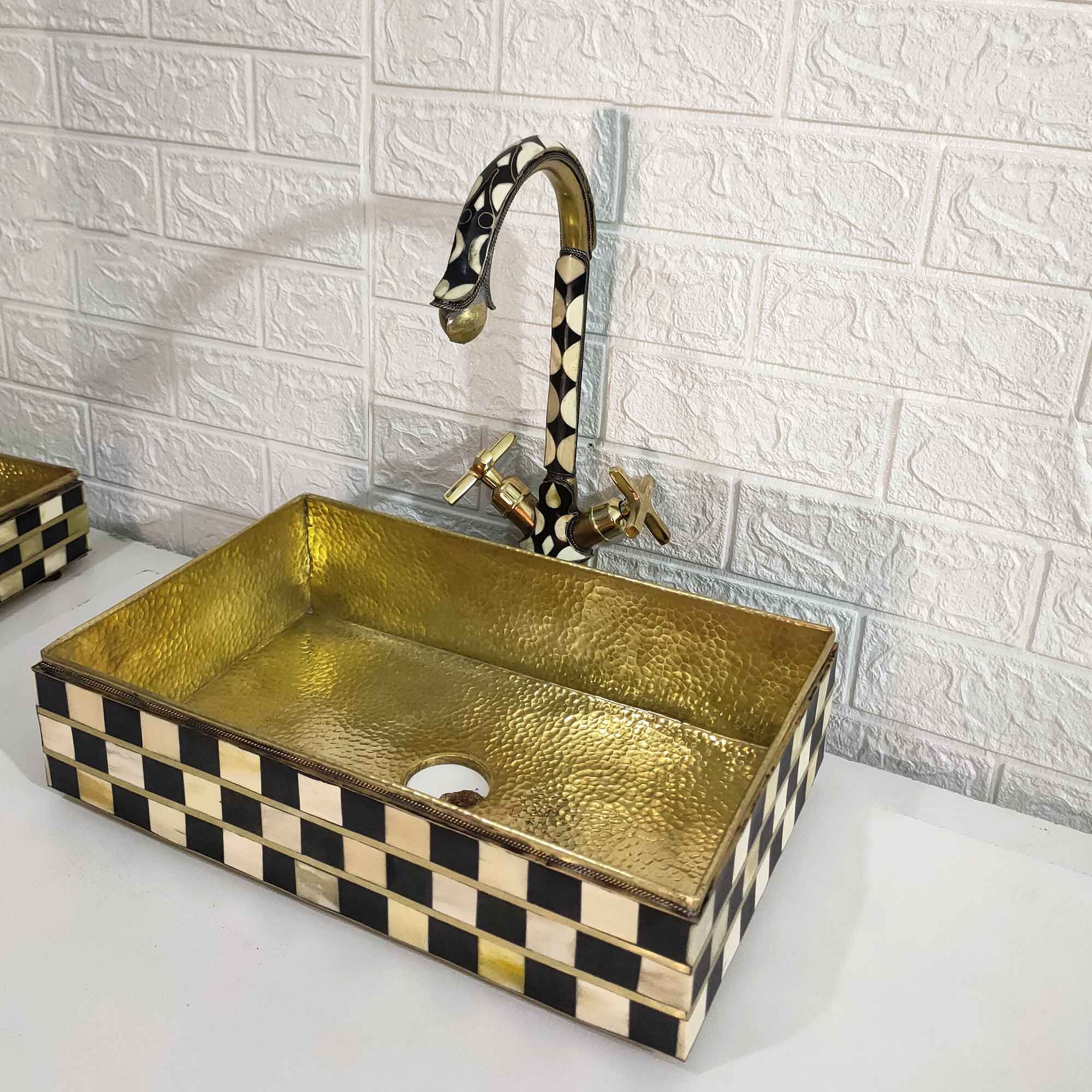 Square Vessel Sink - Brasspure