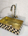 Square Vessel Sink - Brasspure