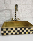 Square Vessel Sink - Brasspure