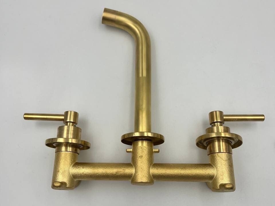 Unlacquered Brass Bathroom Faucet - Brasspure