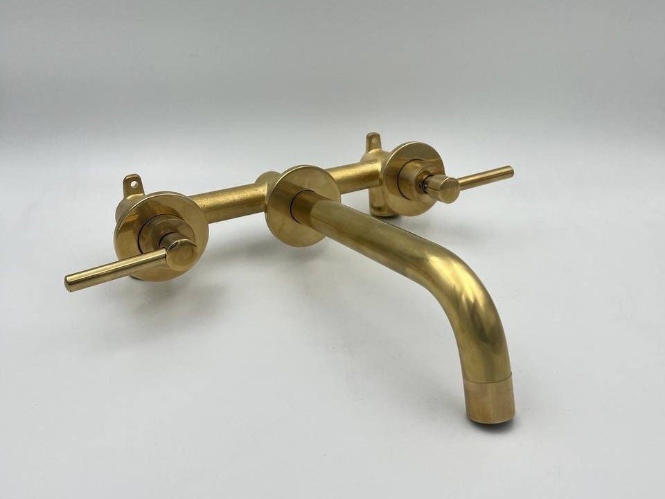 Unlacquered Brass Bathroom Faucet - Brasspure