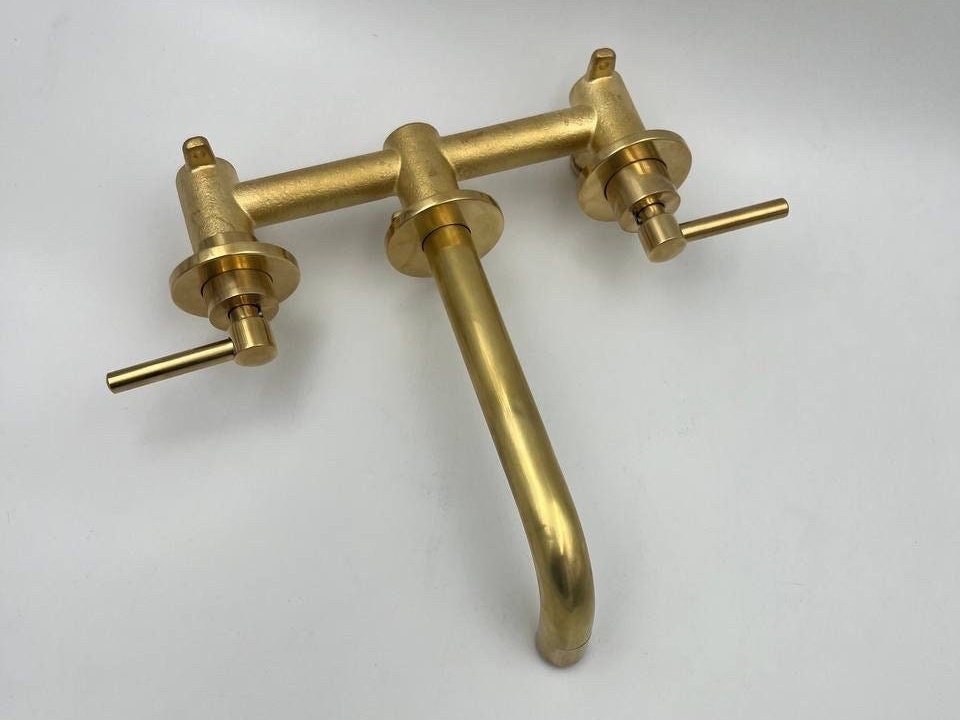 Unlacquered Brass Bathroom Faucet - Brasspure