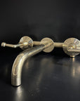 Unlacquered Brass Bathroom Faucet with Lever Handles - Brasspure