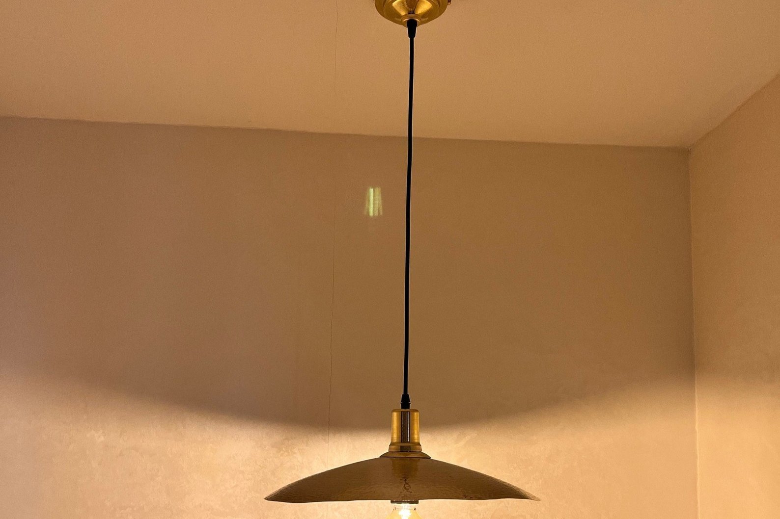 Unlacquered Brass Ceiling Pendant Light - Brasspure