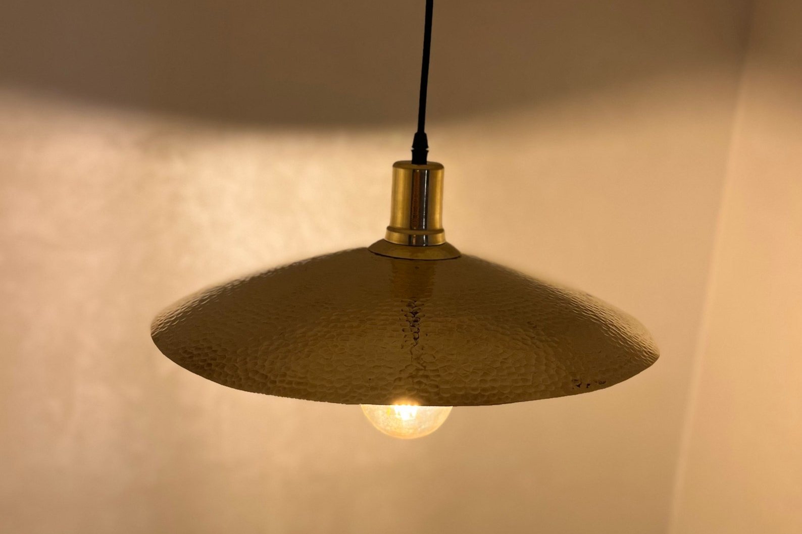 Unlacquered Brass Ceiling Pendant Light - Brasspure