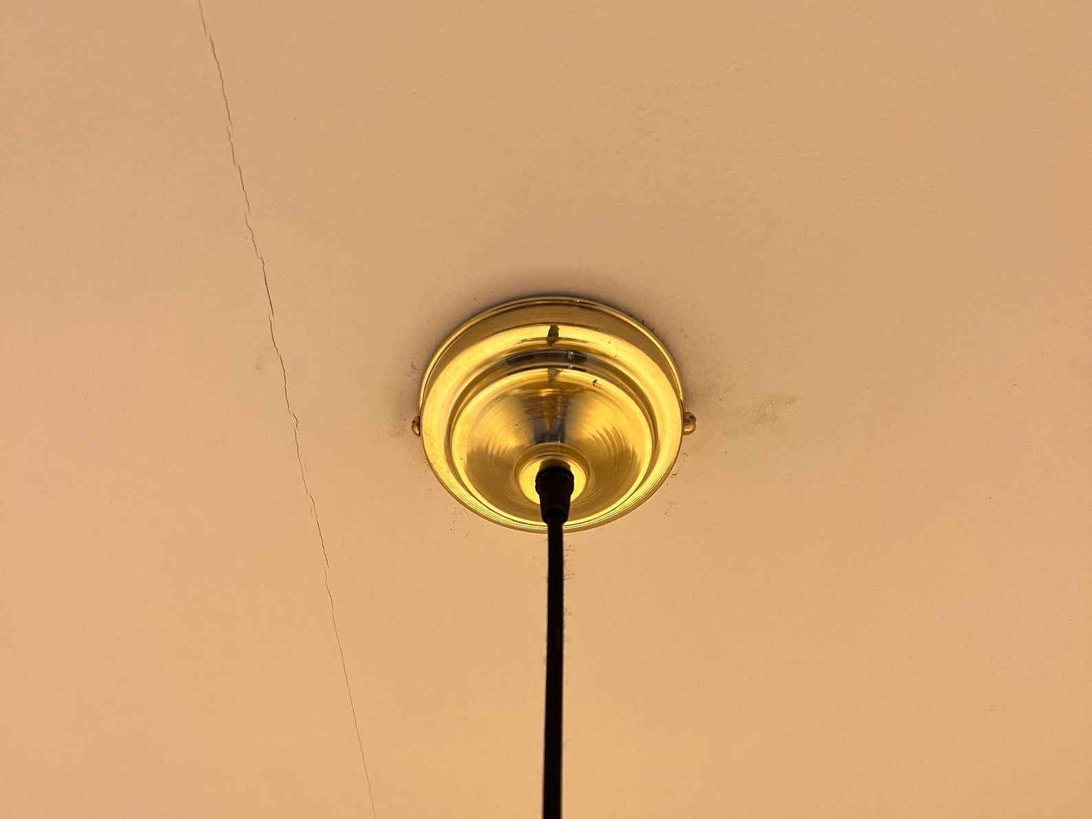 Unlacquered Brass Ceiling Pendant Light - Brasspure