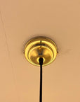 Unlacquered Brass Ceiling Pendant Light - Brasspure