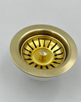 Unlacquered Brass Drain Kitchen Sink - Brasspure