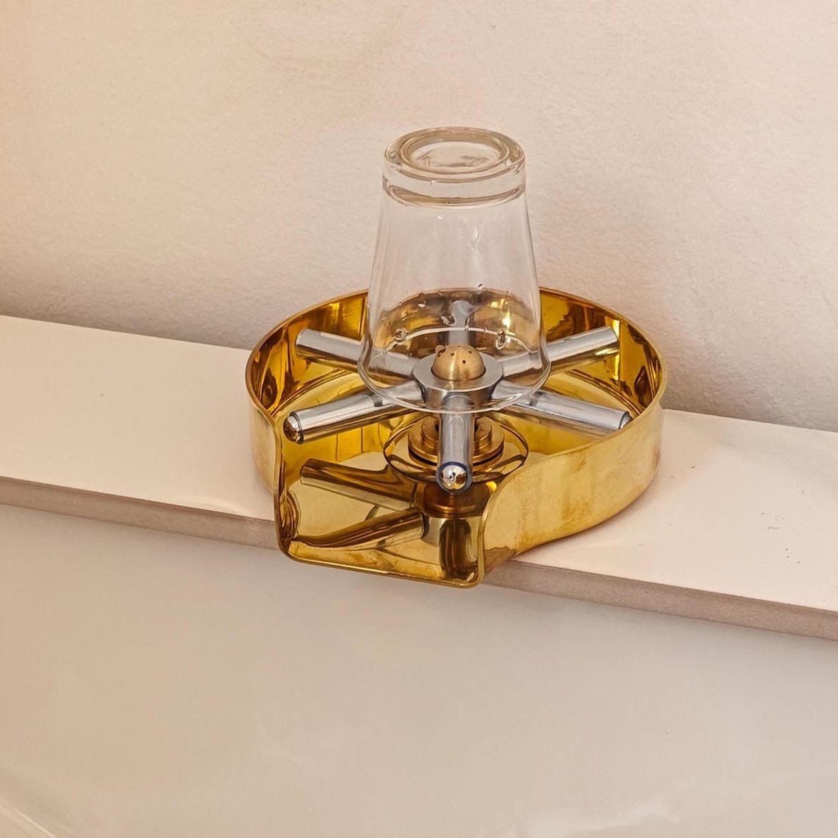Antique brass glass rinser, Unlacquered Brass Glass Rinser , Brass ...