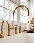 Unlacquered Brass Kitchen Faucet - Brasspure