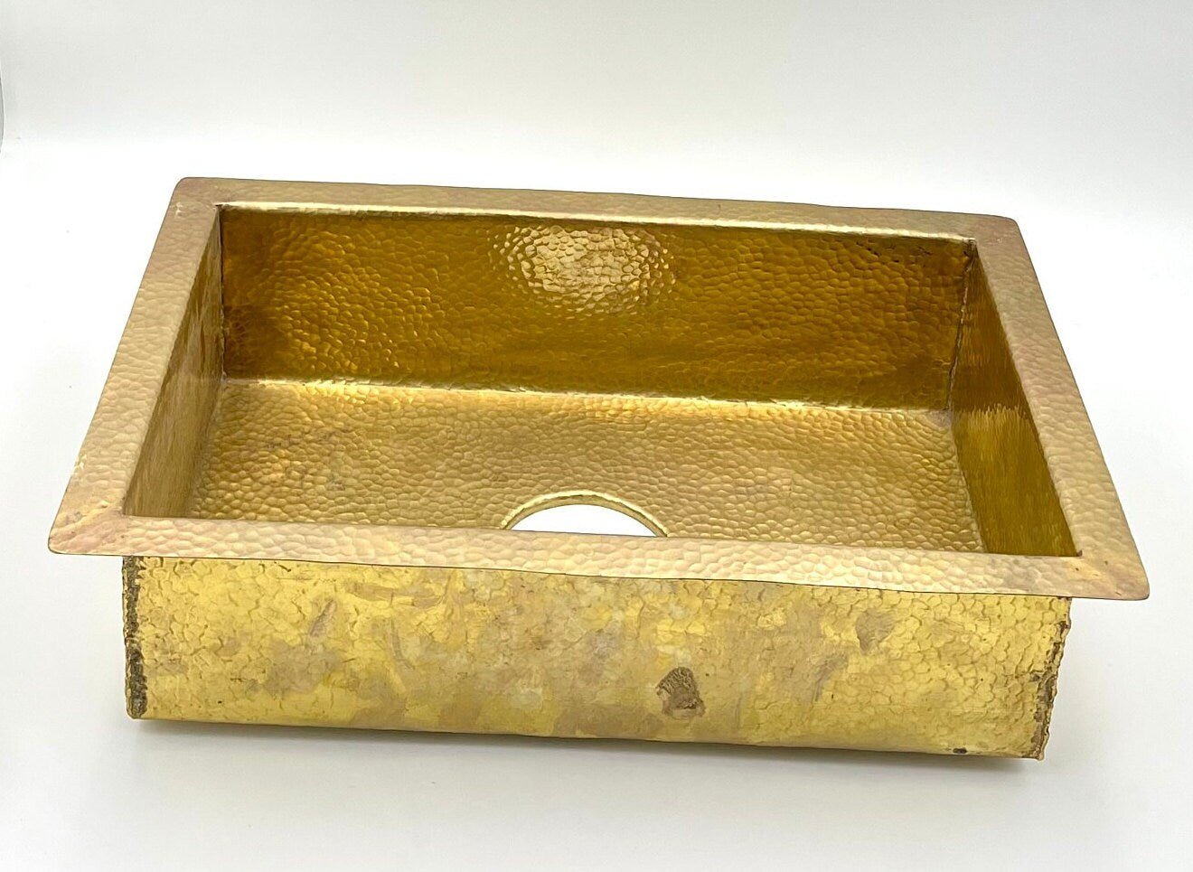 Unlacquered Brass Kitchen Sink - Brasspure