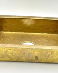 Unlacquered Brass Kitchen Sink - Brasspure