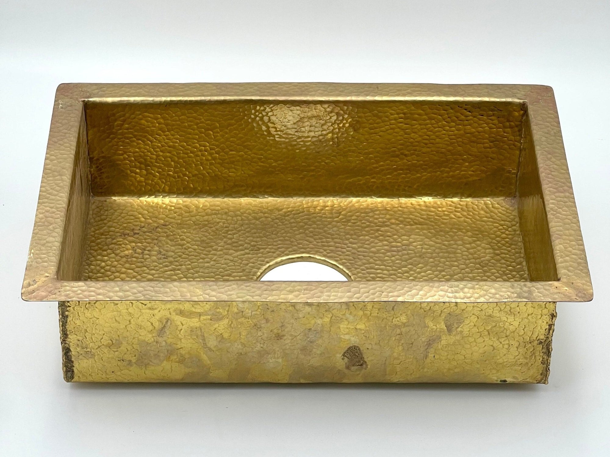 Unlacquered Brass Kitchen Sink - Brasspure