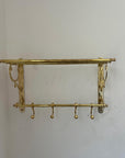 Unlacquered Brass Towel Rack - Brasspure