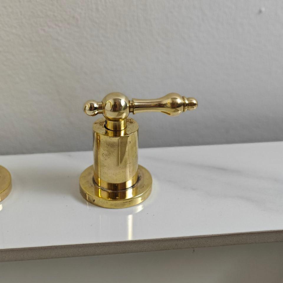 Unlacquered Brass Vanity Faucet - Brasspure