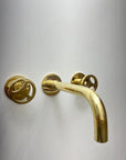 Unlacquered Brass Wall Mount Faucet - Brasspure