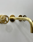 Unlacquered Brass Wall Mount Faucet - Brasspure