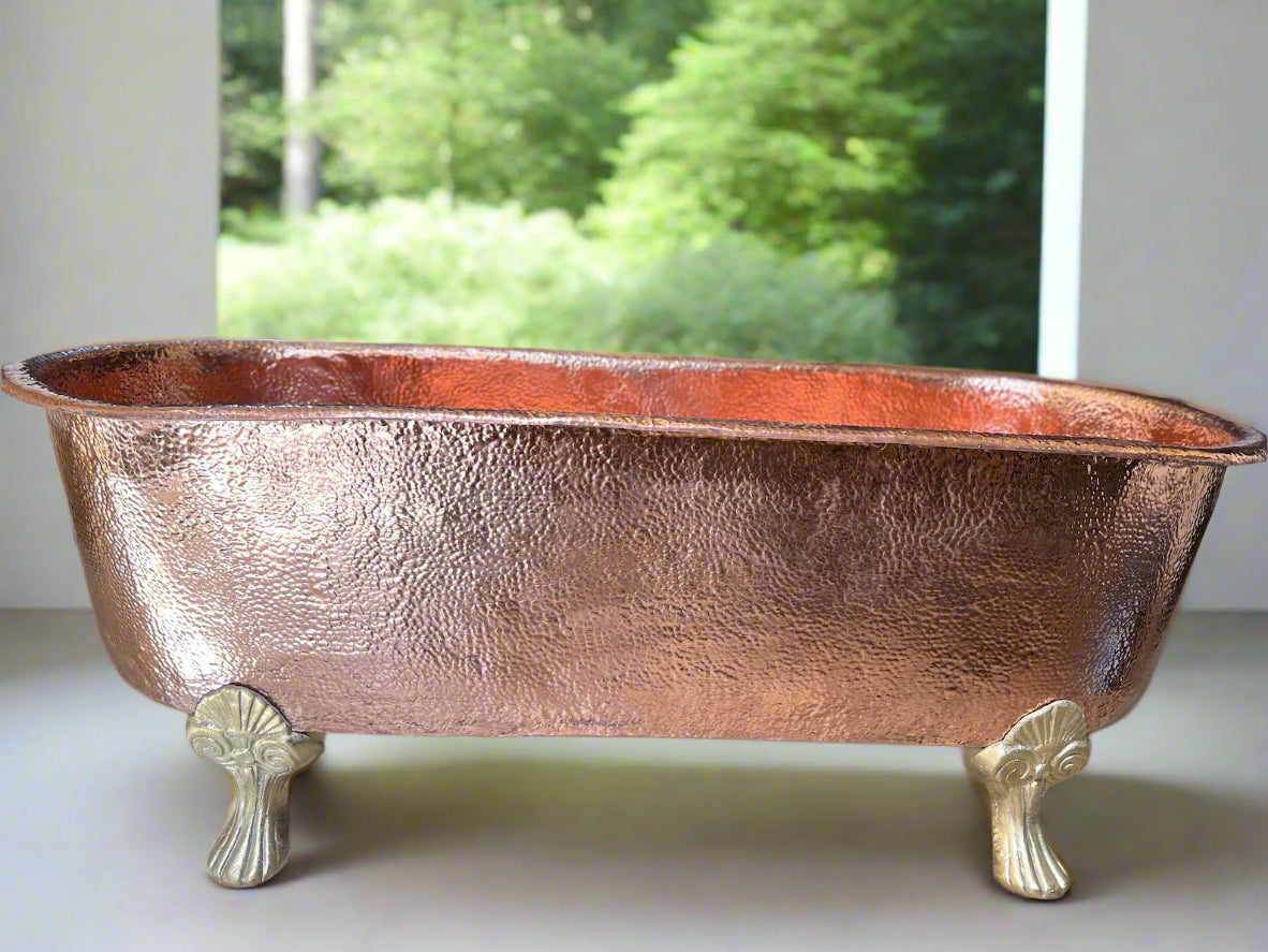 unlacquered bathtub copper
