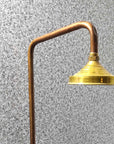 Unlacquered Solid Copper Shower - Brasspure